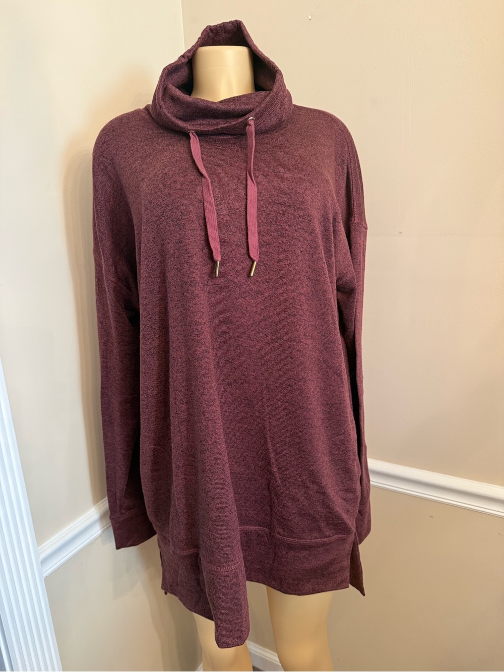 Old Navy Rust Cowl-Neck Tunic Hoodie